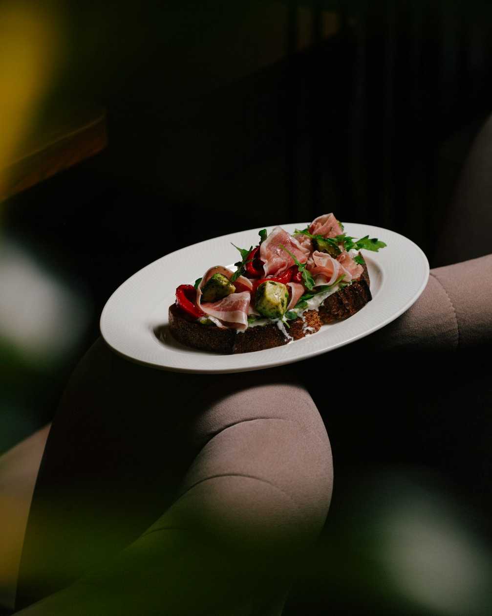 Avocado Toast with Prosciutto and Stracciatella