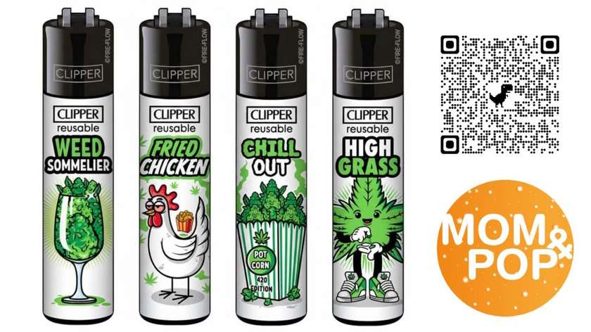 🆕 Clipper Large Weed Slogan #10