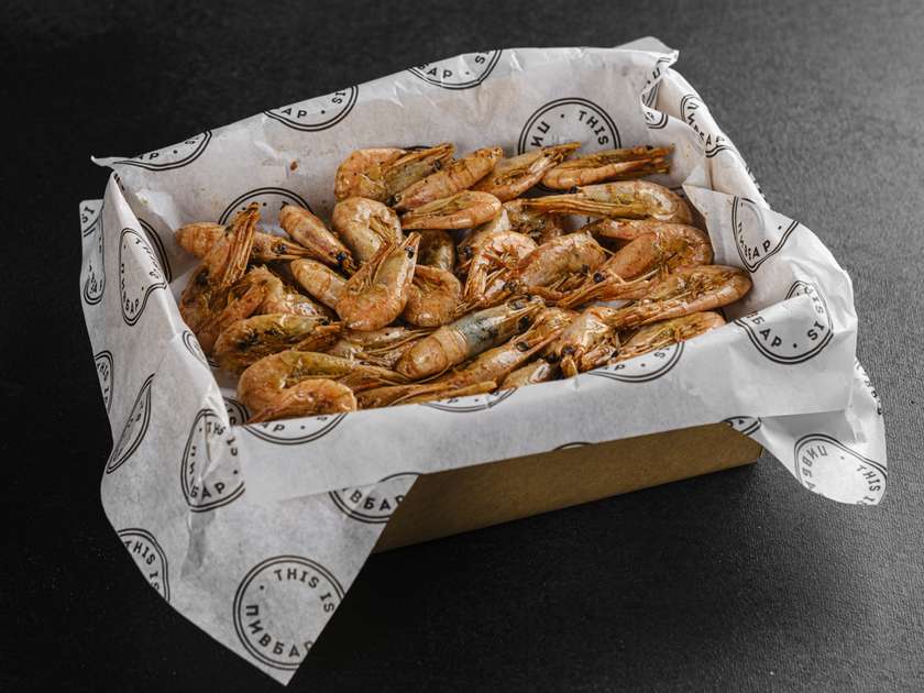 КВІДРО L КРЕВЕТКИ В СОЄВОМУ СОУСІ