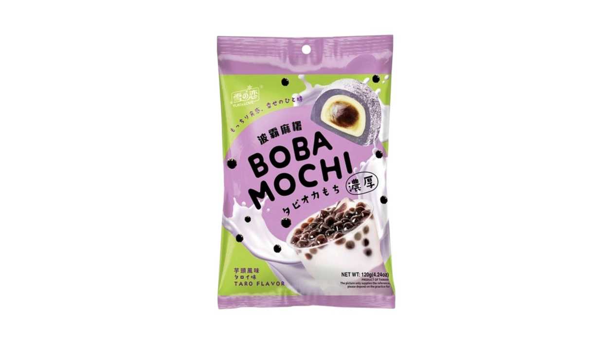 Yuki & Love Taro Flavor Boba Mochi, 120 g