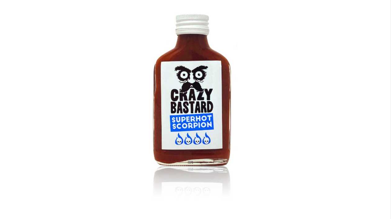 Crazy Bastard Superhot Scorpion Hot Sauce, 100 ml