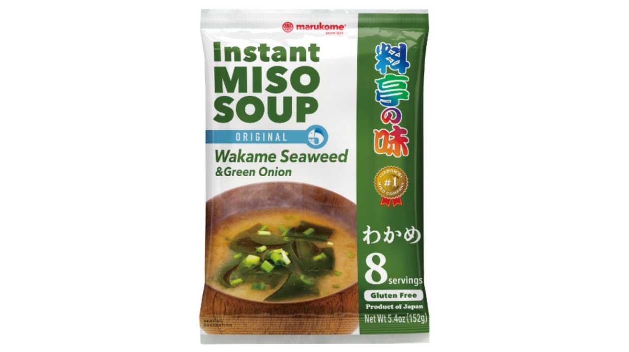 Marukome Miso Soup with Wakame Seaweed and Green Onions, 8 Servings