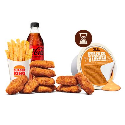 Molho Stacker XL 80g + King Nuggets x9 Menu