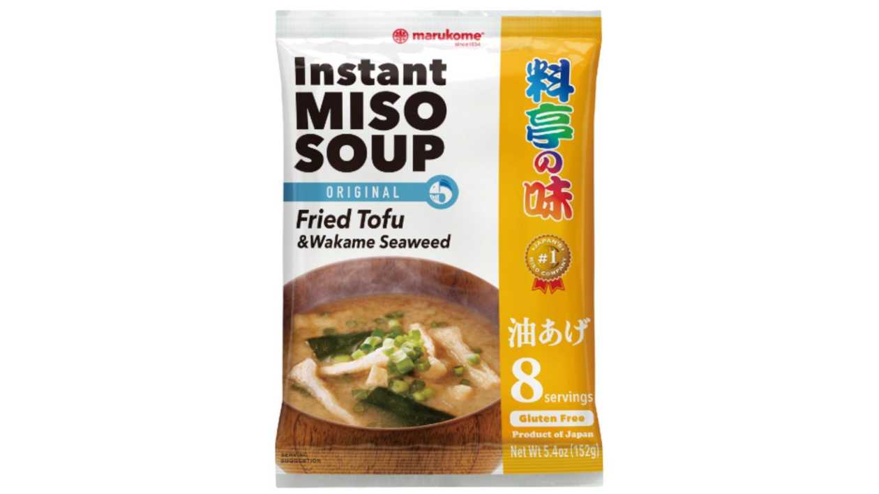 Marukome Miso Soup with Fried Tofu and Wakame, 8 Servings, 152 g