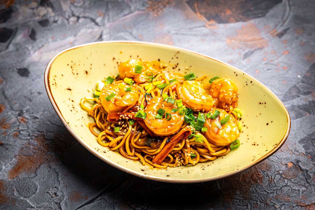 Shrimp (Ebi) Yakisoba Noodles