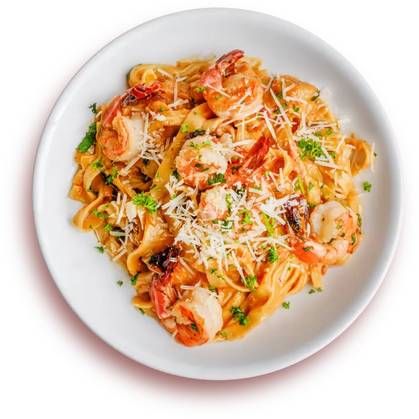 Prawns in Pink Sauce