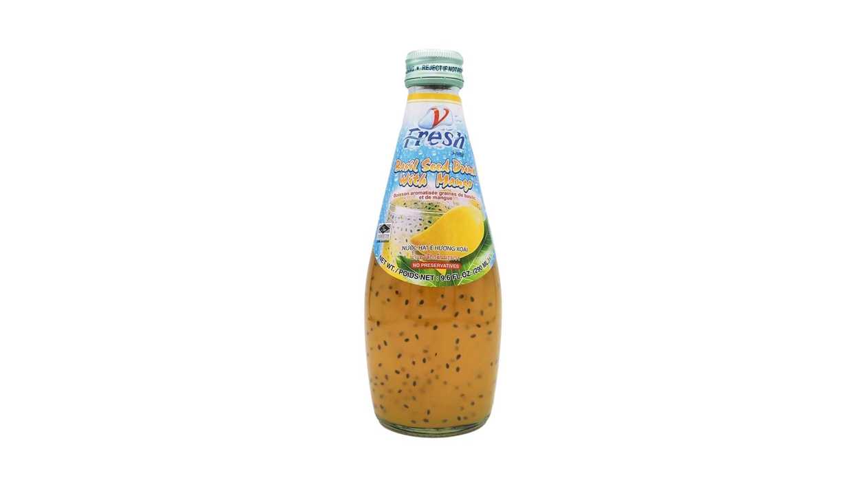V-Fresh Mango Juice with Basil Seeds, 290 ml