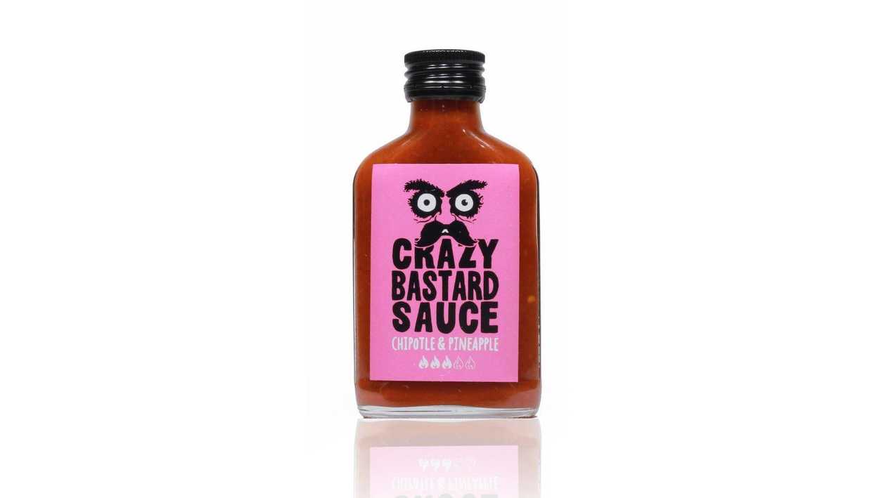 Crazy Bastard Chipotle and Pineapple Hot Sauce, 100 ml