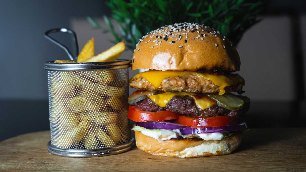 Combo Black&White burger