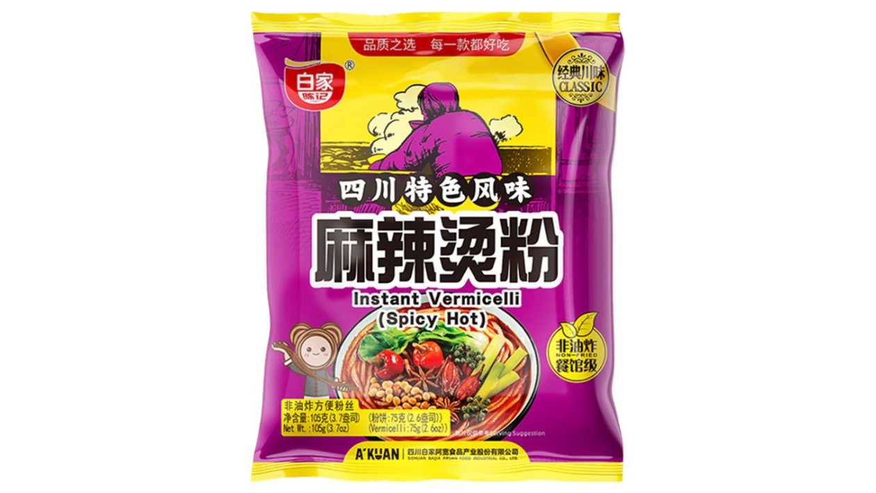 Baijia Instant Spicy Noodles, 105 g