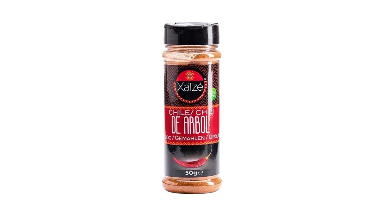 Xatze Chile Arbol Molido (Ground Arbol Hot Peppers), 50 g