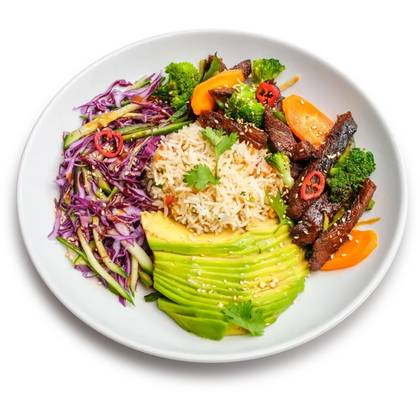 Asian Beef Stir Fry Bowl