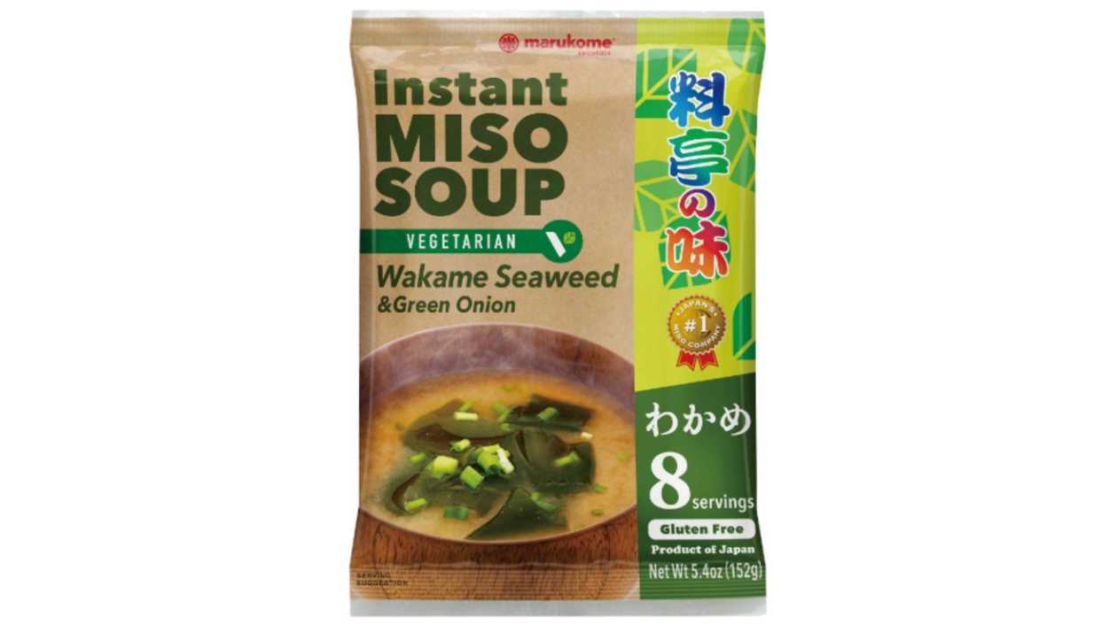 Marukome Miso Soup with Wakame Seaweed and Green Onions (Vegetarian)