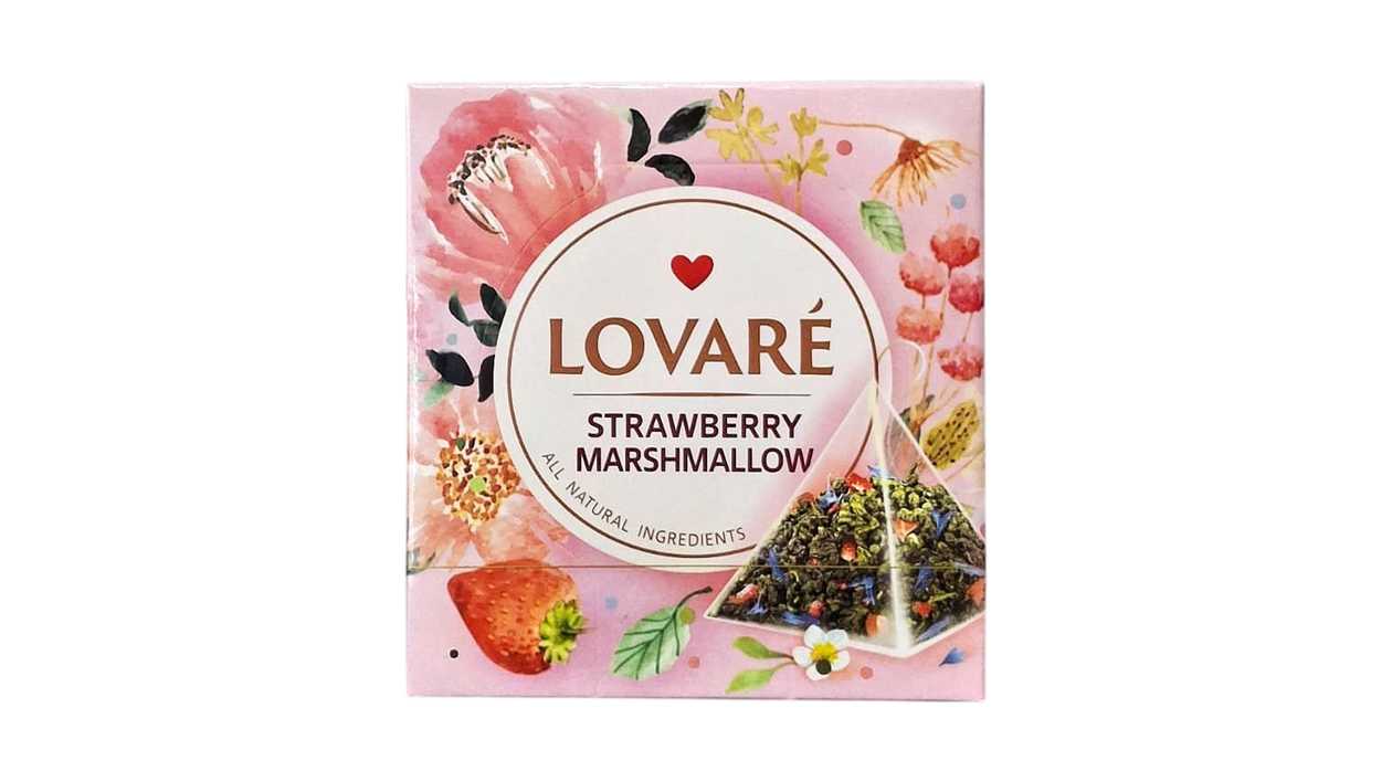 "LOVARE" зеленый чай клубника зефир 30г