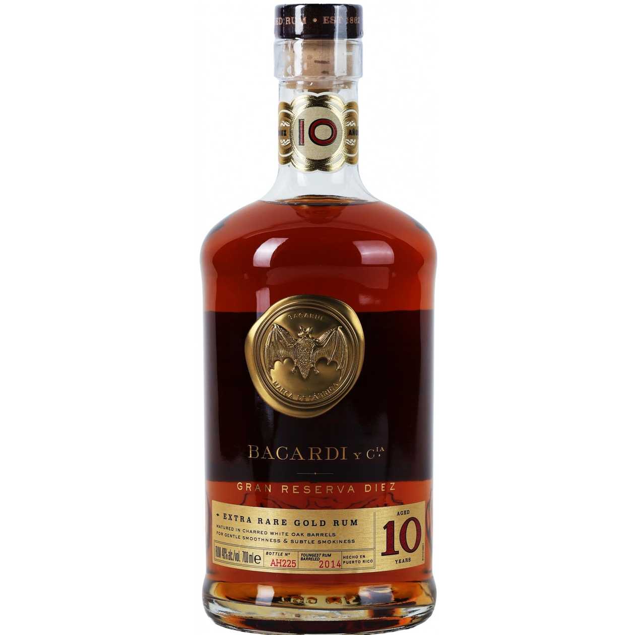 Rum Bacardi 10 Years Gran Reserva Diez