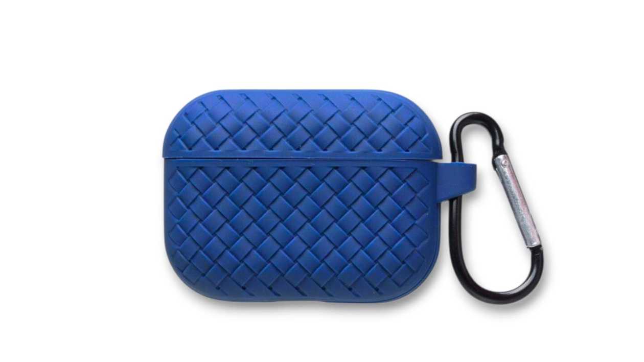 Soft Silicone Case for Airpods with Blue Pattern (Airpods 3)