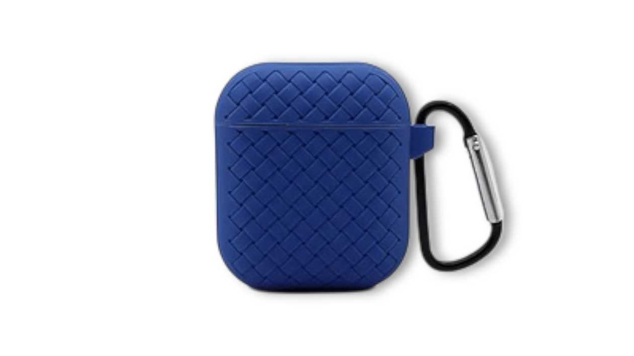 Soft Silicone Case for Airpods with Blue Pattern (Airpods 1 / 2)