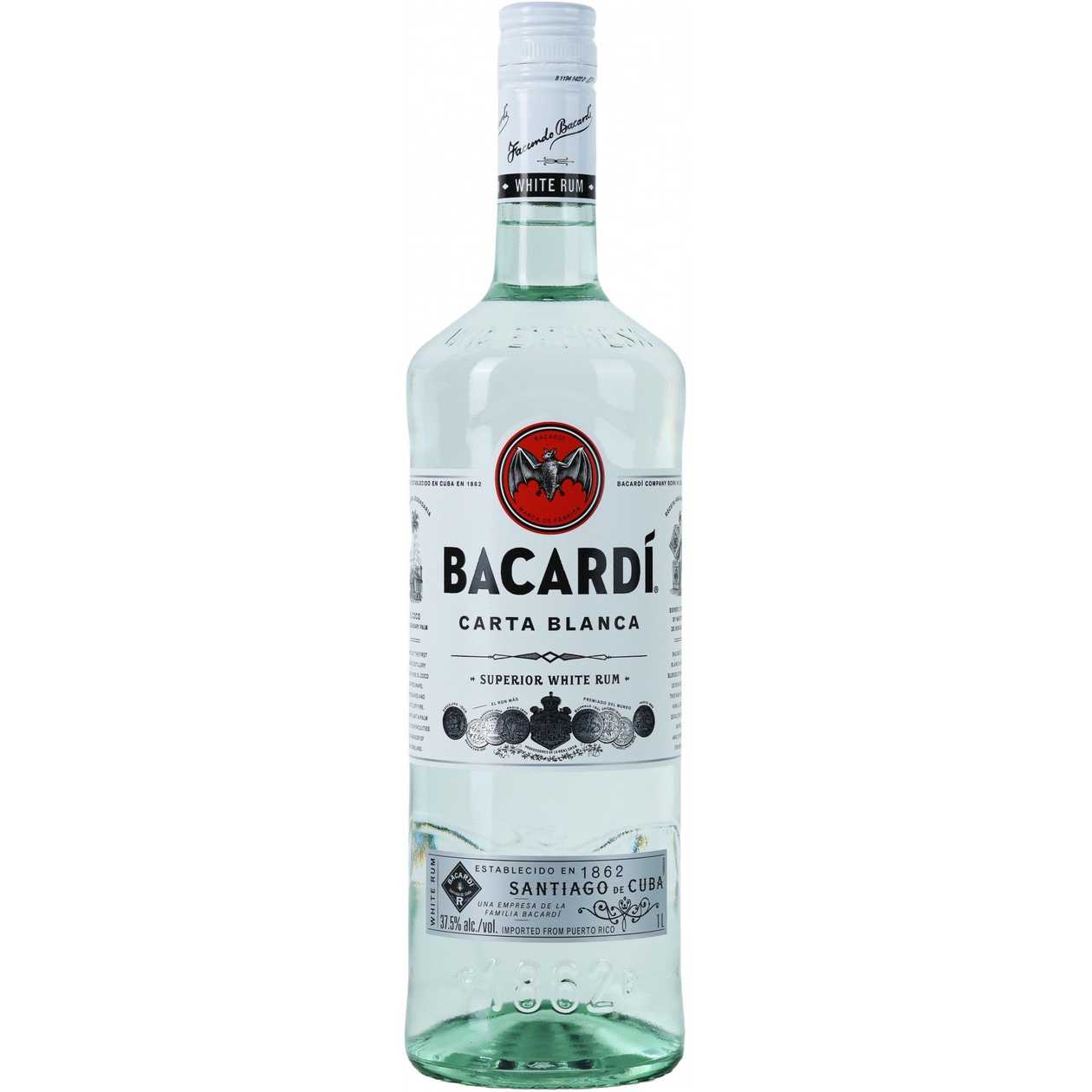 Rum Bacardi Carta Blanca 1 Litro