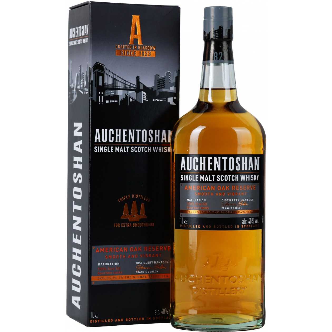 Whisky Auchentoshan American Oak 1 Litro