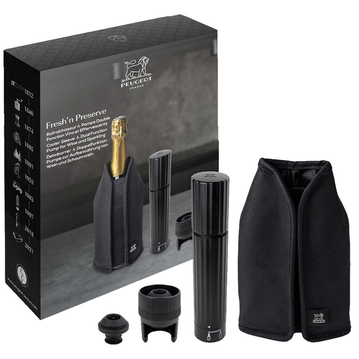 Bomba de Vacuo + Manga Refrigeradora Fresh ‘n Preserve Gift box Peugeot 210939
