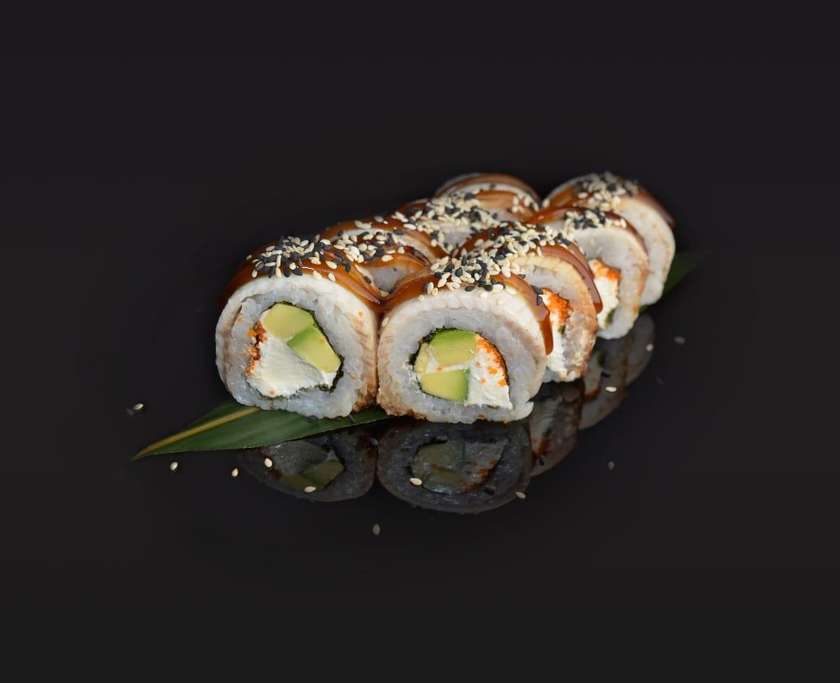 Philadelphia roll with eel and avocado