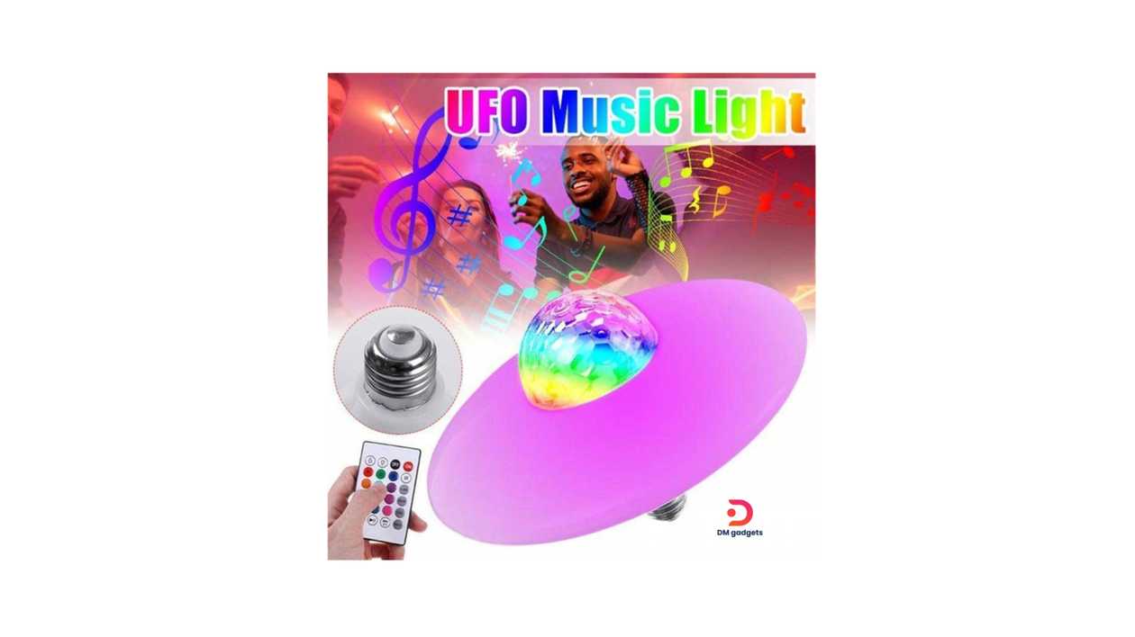 #460C1#UL®-D0613 RGB Photorythmic Music Light Lamp 30W-24-key remote control