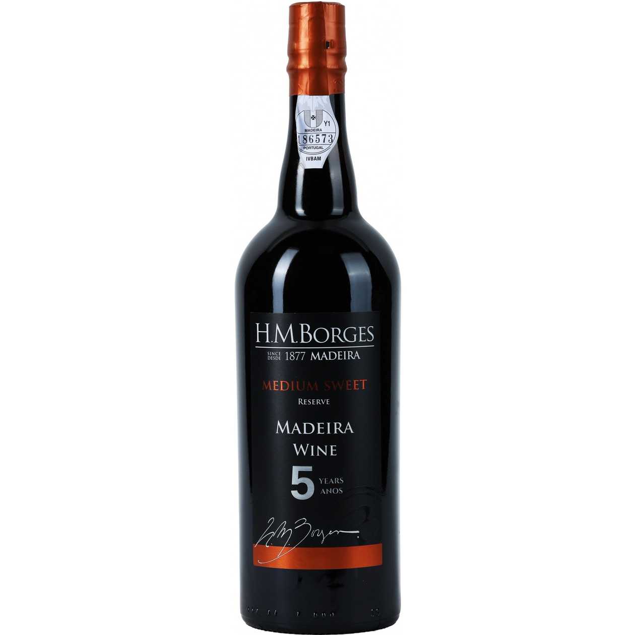 Madeira H.M. Borges Reserva Meio Doce 5 Anos