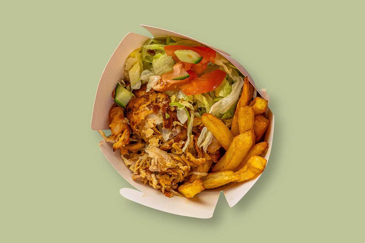 Kebab box s hranolky