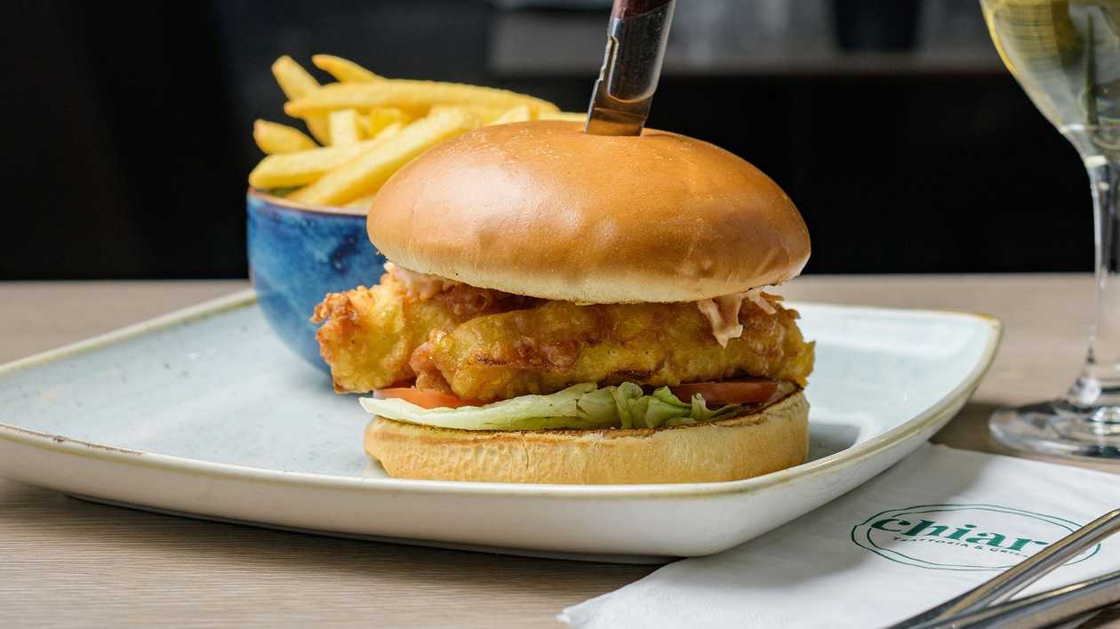 Street Food Fish Burger