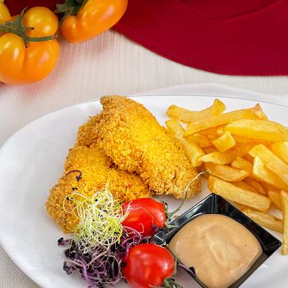 Meniu snitel in fulgi de porumb 500g