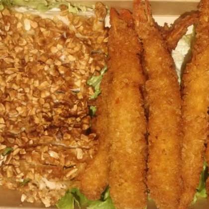T3 Almond Chicken and Breaded Shrimp