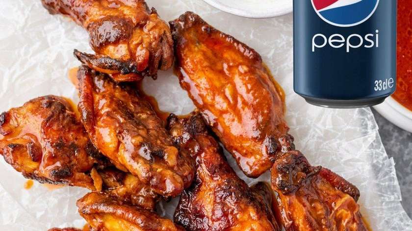 Buffalo sparnai + PEPSI 0.33l