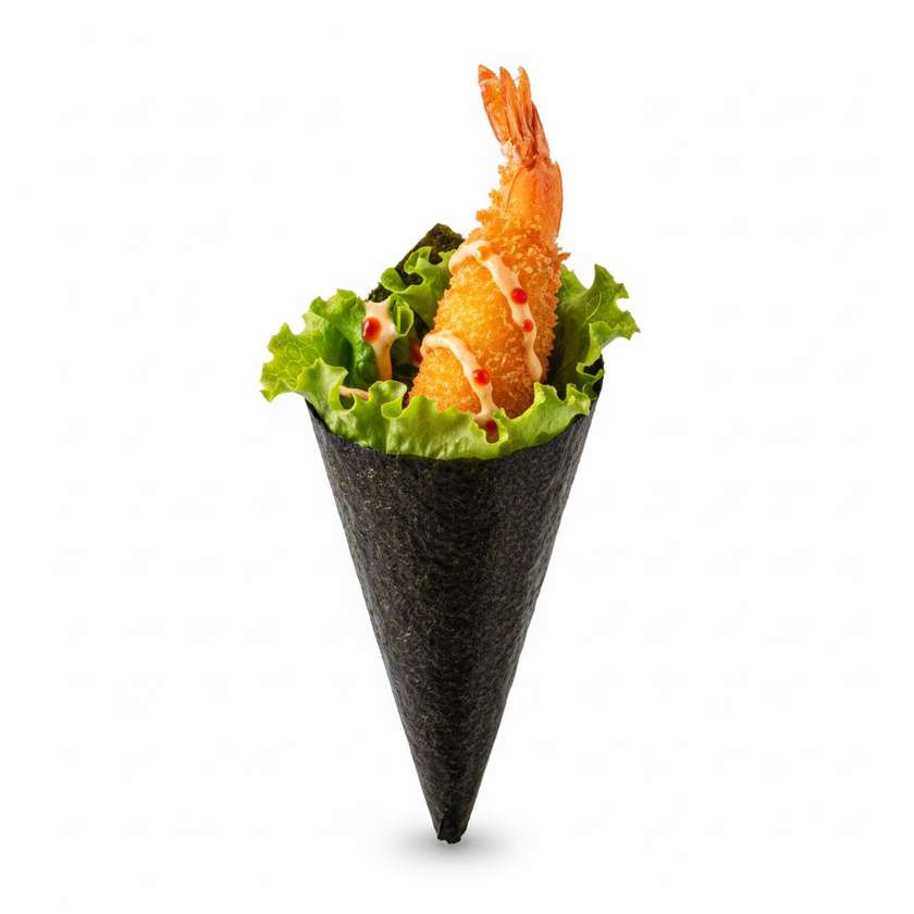 Fried Shrimp Temaki (1 Unit)