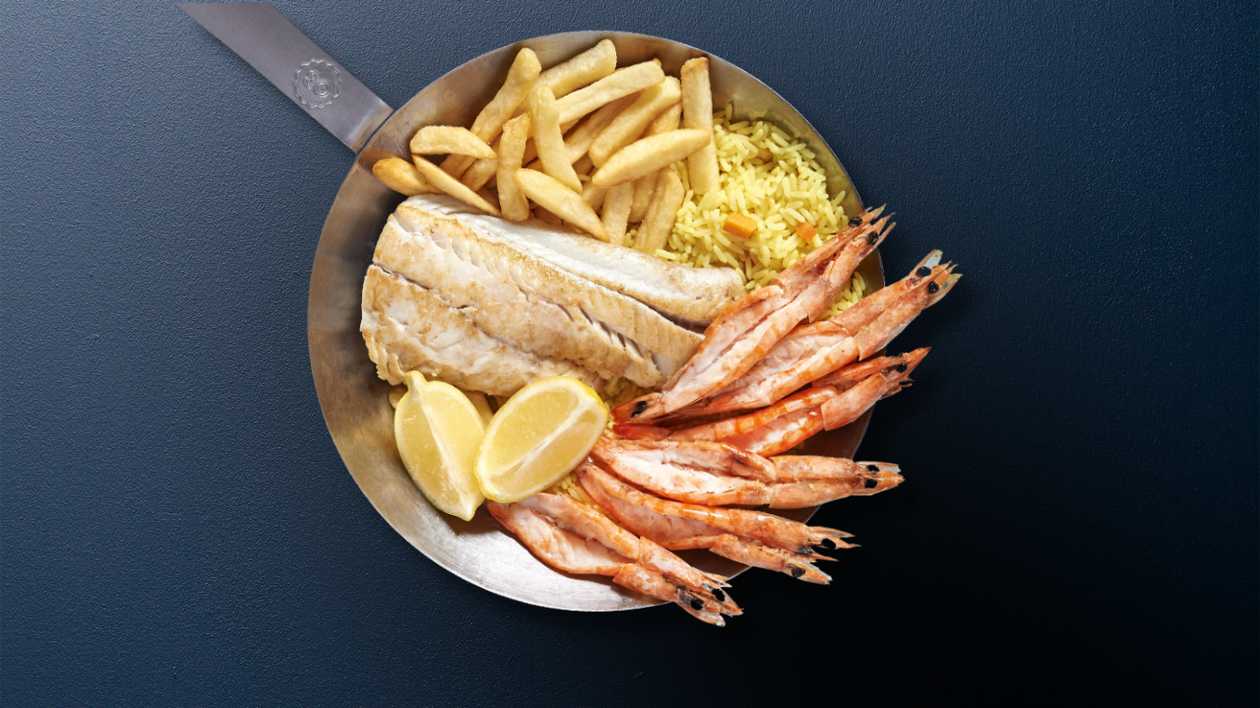 Cod & Prawns