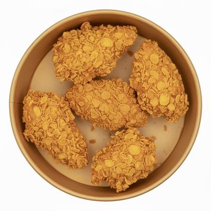 Crispy de pui in fulgi de porumb