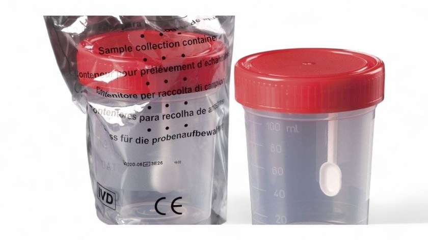 Urine  Containers + Spoon, 60ml