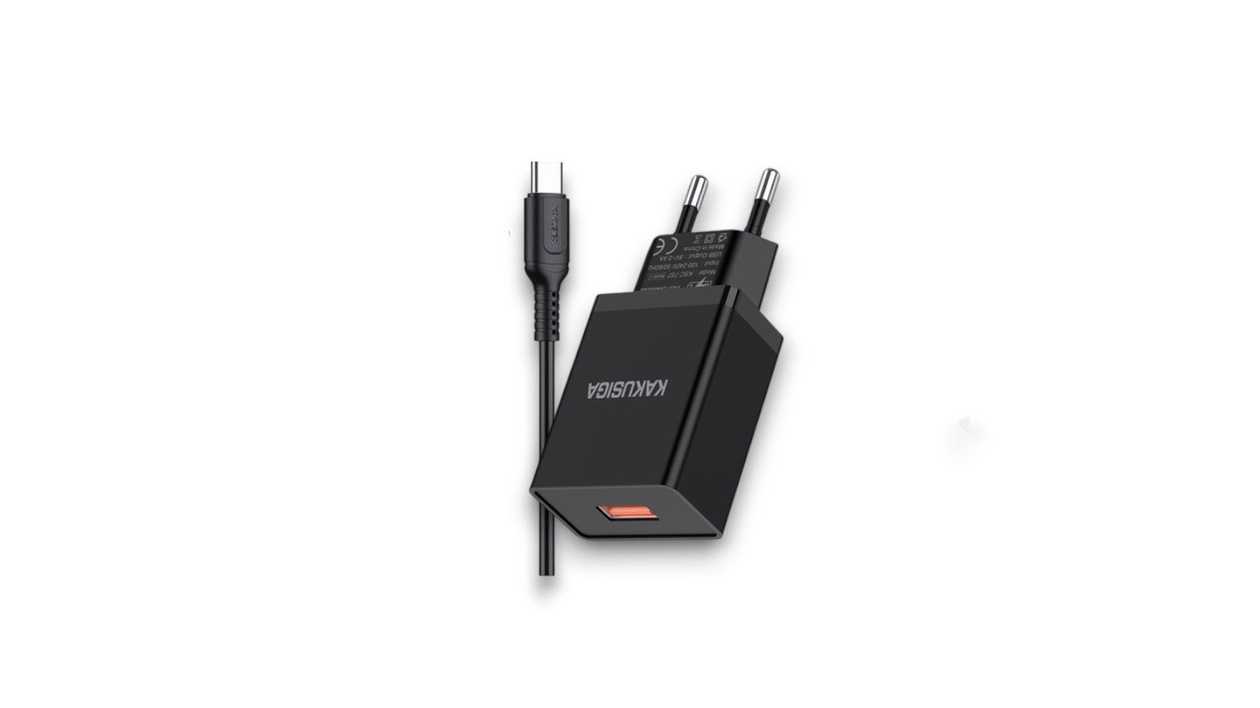 Kaku KCS 931 USB Adapter with Cable (USB to Type-C), Black, 6921042131290