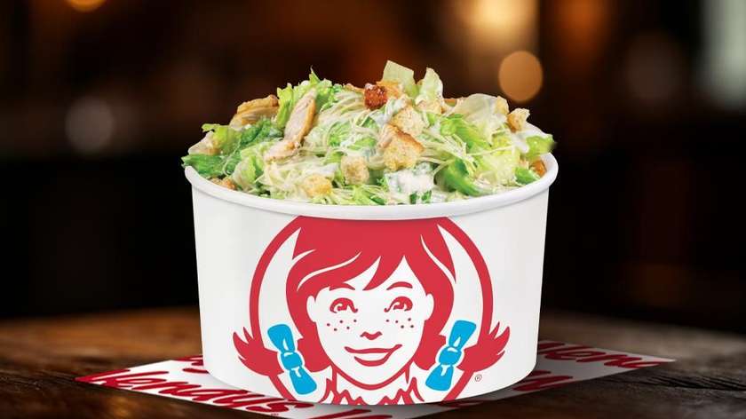 Caesar salad with spicy chicken