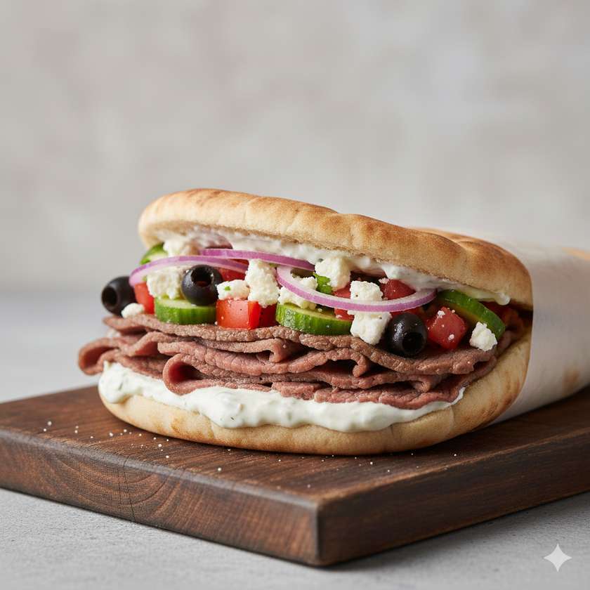 Kebabos (z wołowiną / mięsem mieszanym)