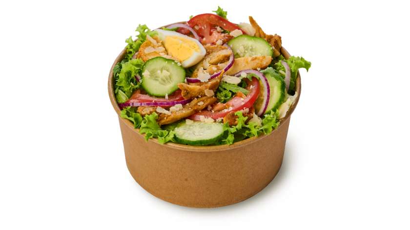 Small Caesar salad with chicken