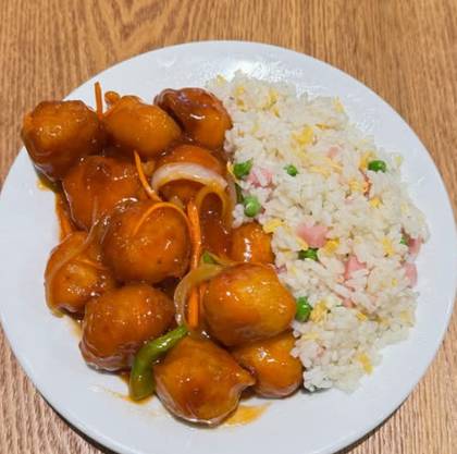 T12 Sweet and Sour Chicken and Chau Chau Rice