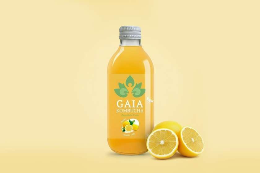 Gaia Kombucha Lemon Zen