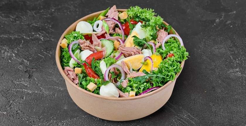 Caesar Salad with Tuna