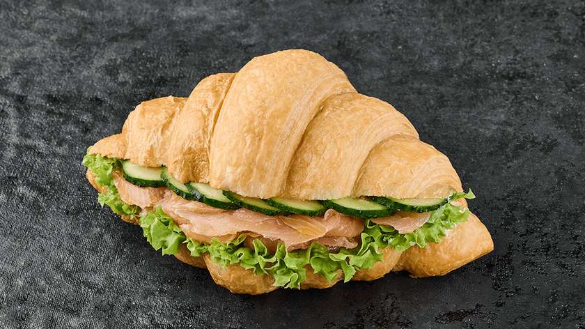 Salmon Croissant with Cream Cheese