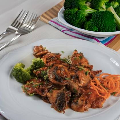 Escalop de porc cu cartofi prajiti