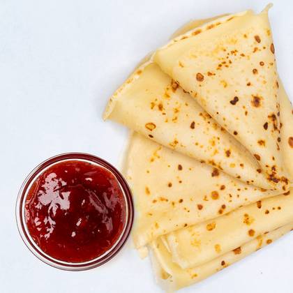 Clatite cu dulceata de visine 2 buc