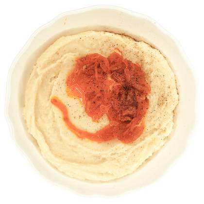 Fasole batuta cu ceapa caramelizata (de post)