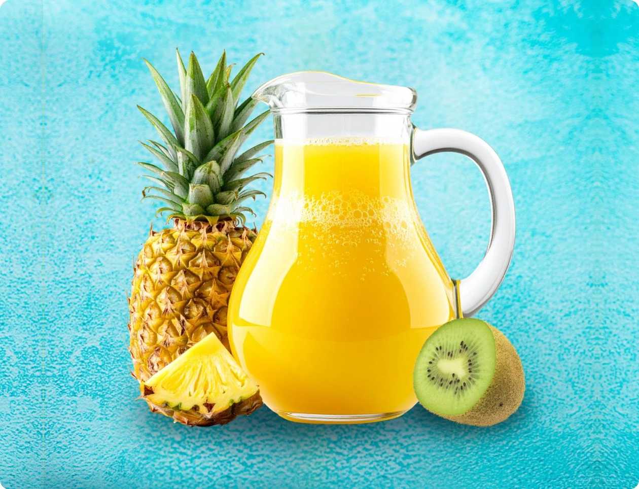 Majalimonaad kiivi ja ananassiga 1000 ml