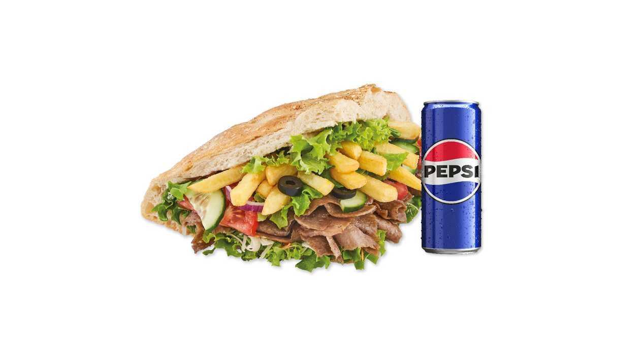 Double Chicken Kebab in a Roll Menu