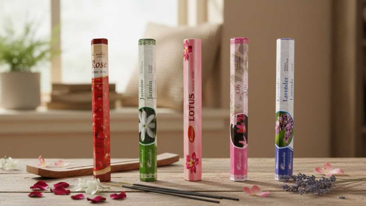 Floral Scented Incense Set of 5